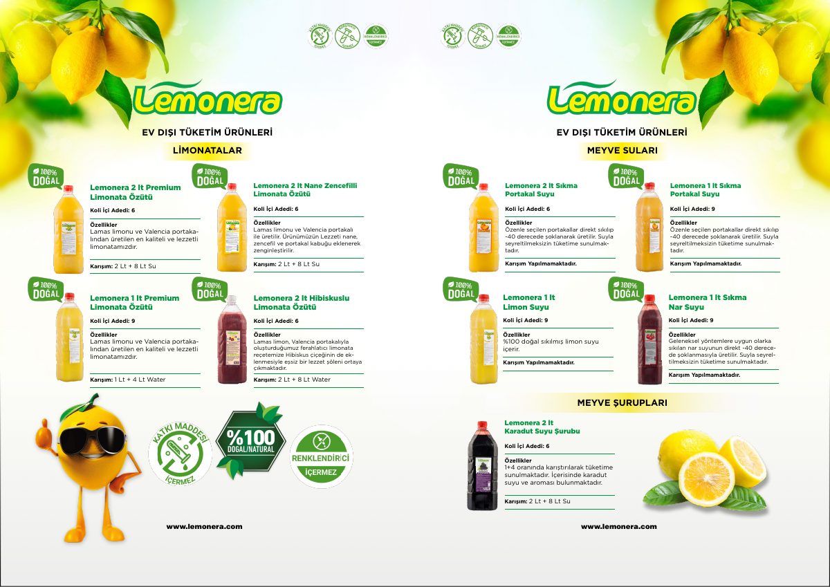 Lemonera Limonata ve doğal içecek grubu